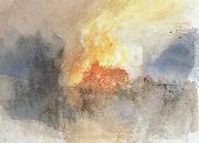 Joseph Mallord William Turner Fire china oil painting artist